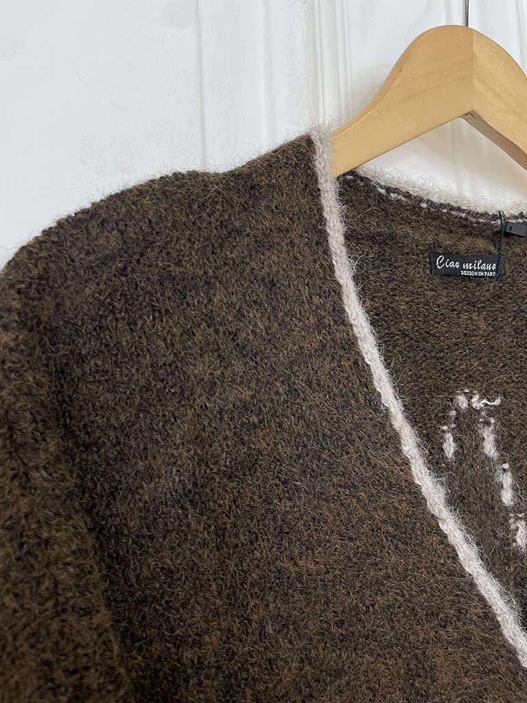 Star Cardigan - Chocolate