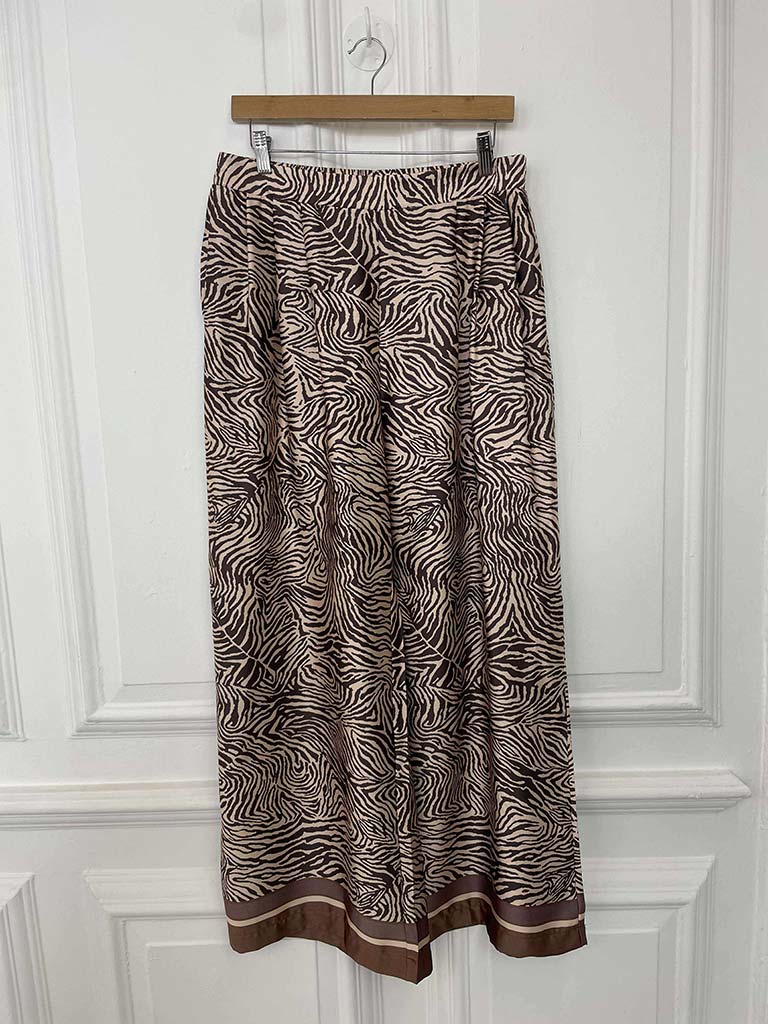 Zebra Silk Feel Palazzos