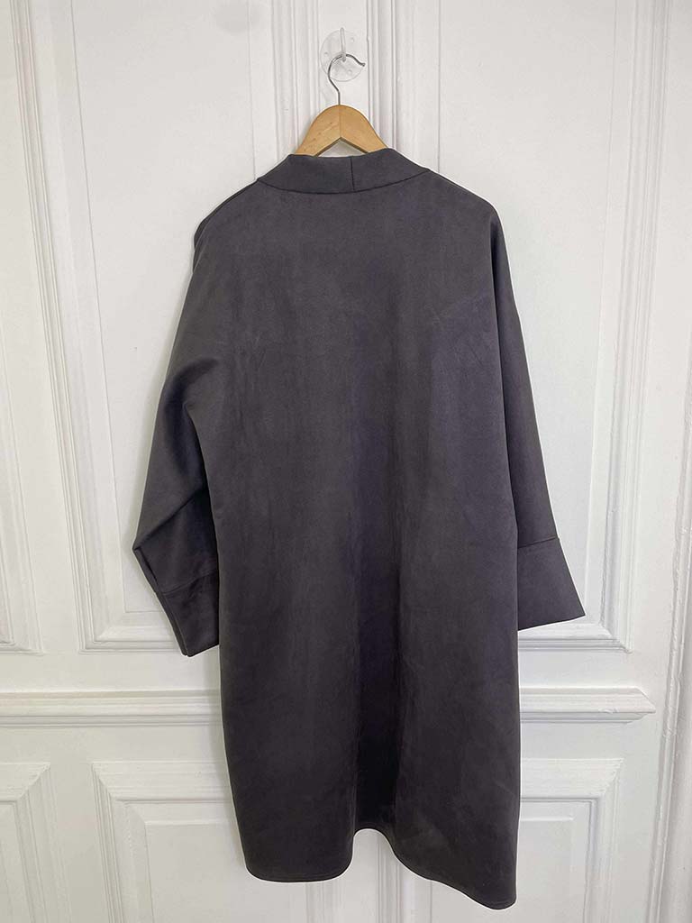 Suede Feel Jacket - Slate