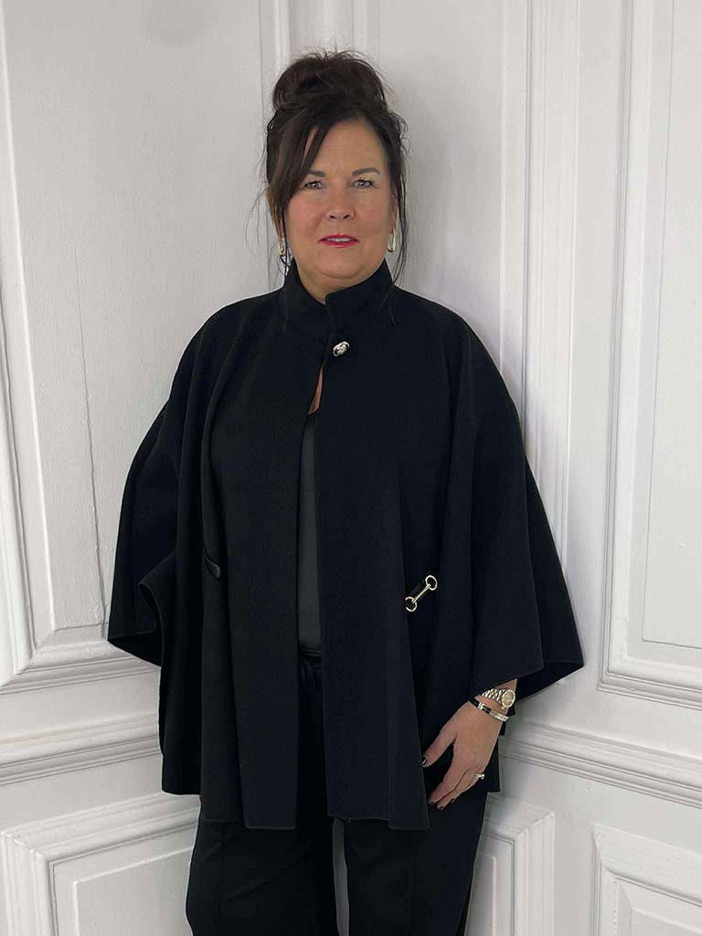 Belted Cape - Black
