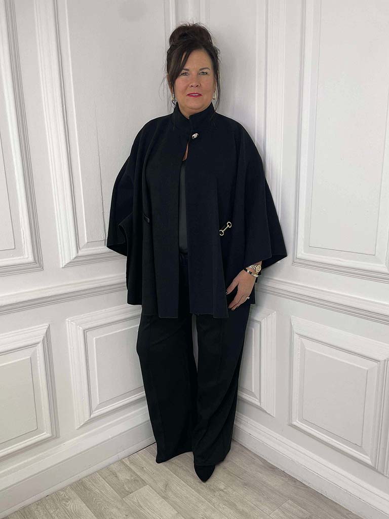 Belted Cape - Black