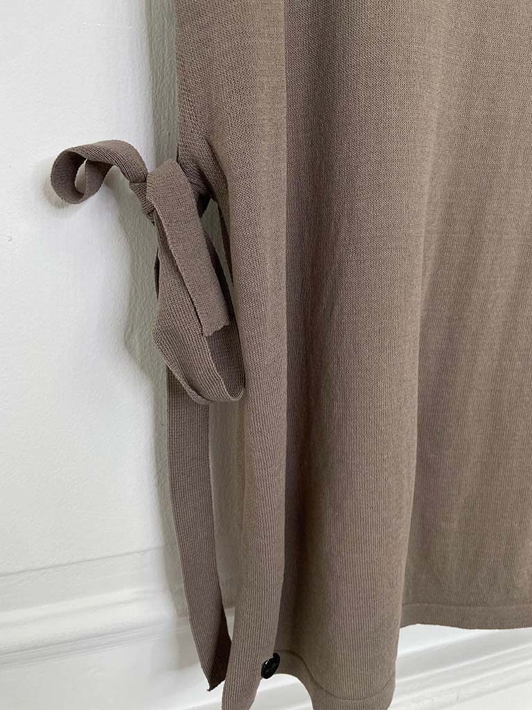 Malissa J Tie Side Tank Knit - Mushroom