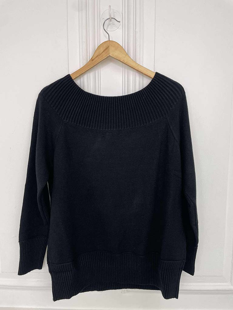 Malissa J Belle Bardot Knit - Black
