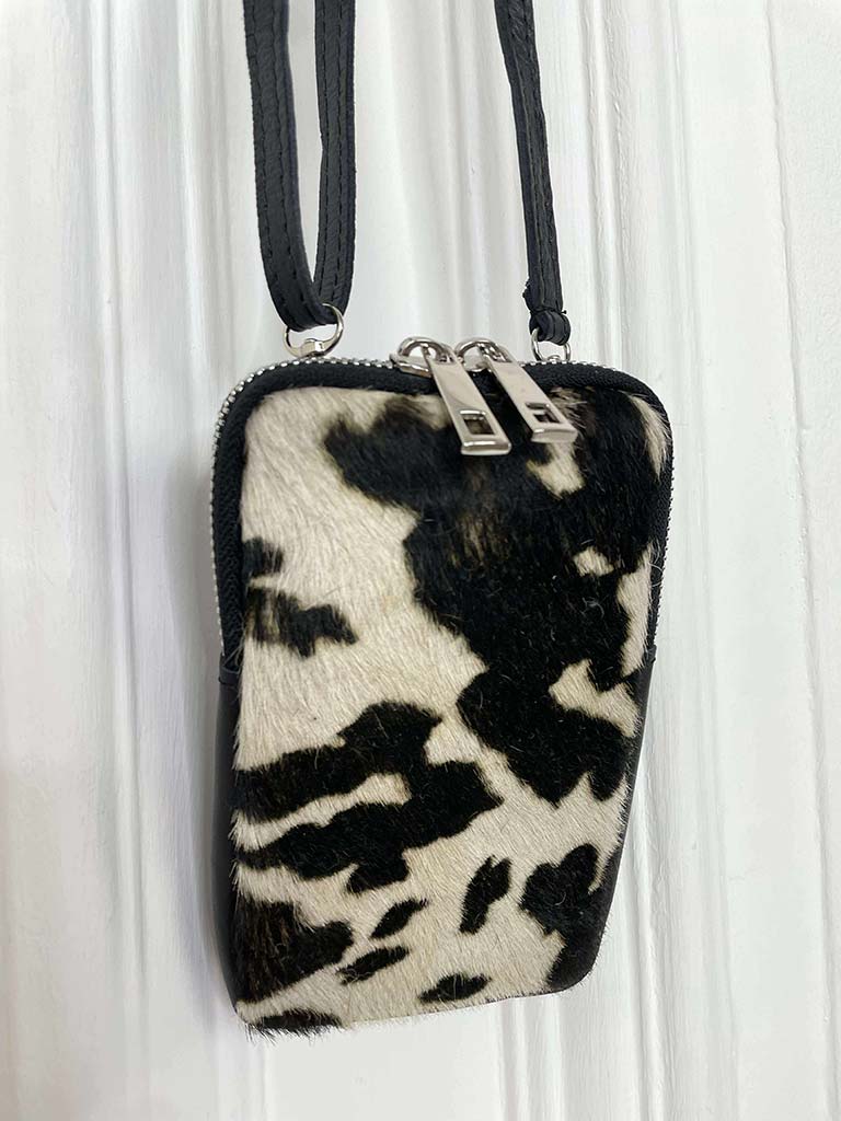 Cross Body Leather Pouch Bag - Cow