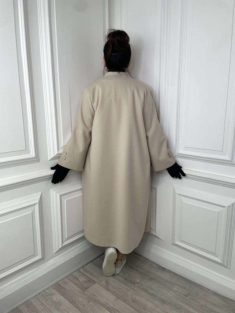 A-Line Overcoat - Ecru
