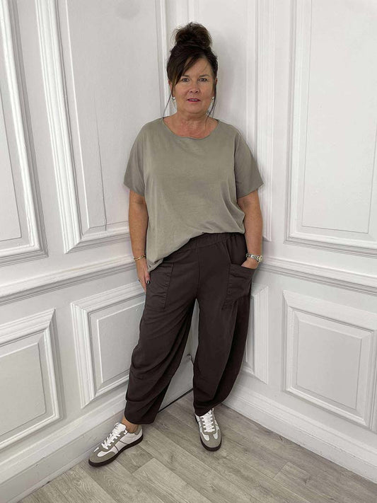 Cocoon Pocket Joggers - Chocolate