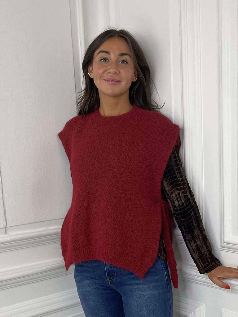 Tie Side Tank Knit - Ember