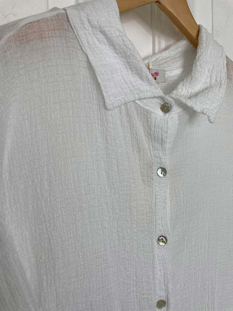 Seersucker Shirt - White