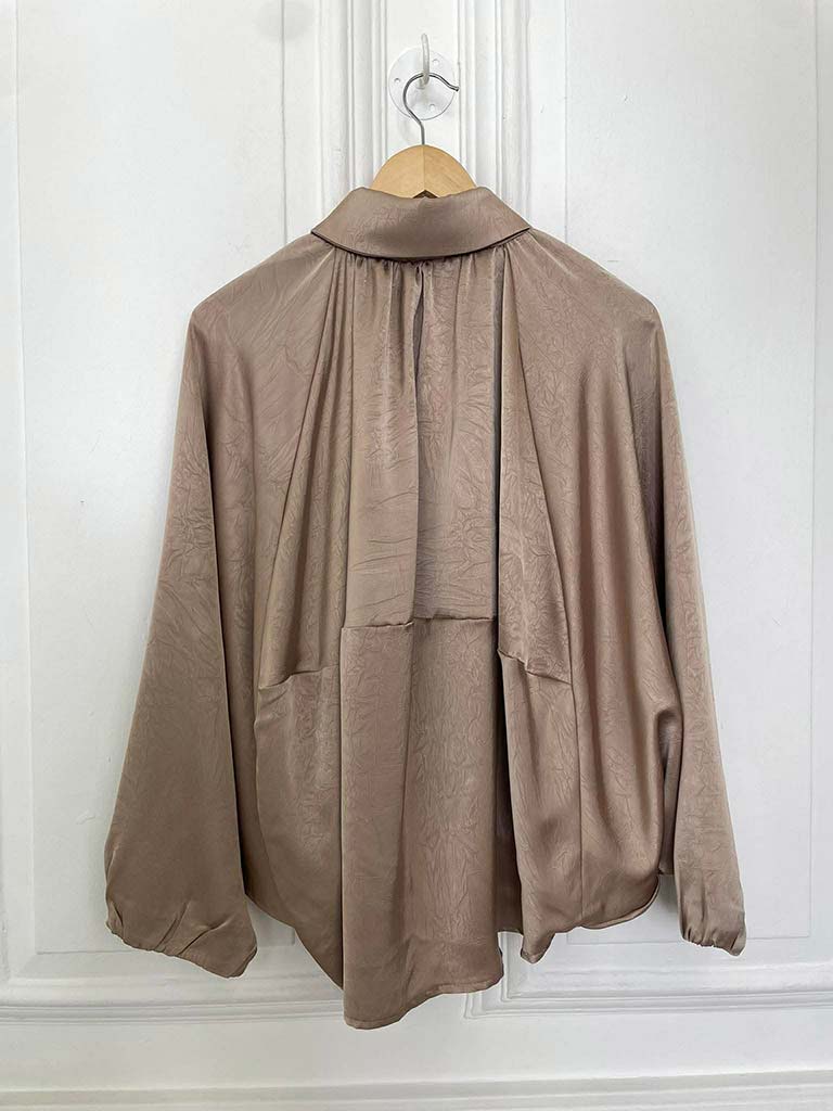 Luxe Silk Feel Bomber - Mink