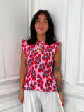 Shirred Frill Tomato Top
