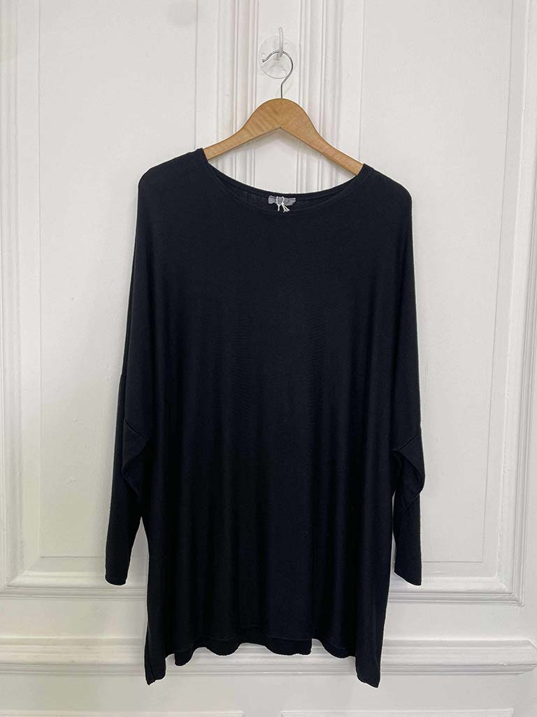 Boxy Supersoft Knit - Black