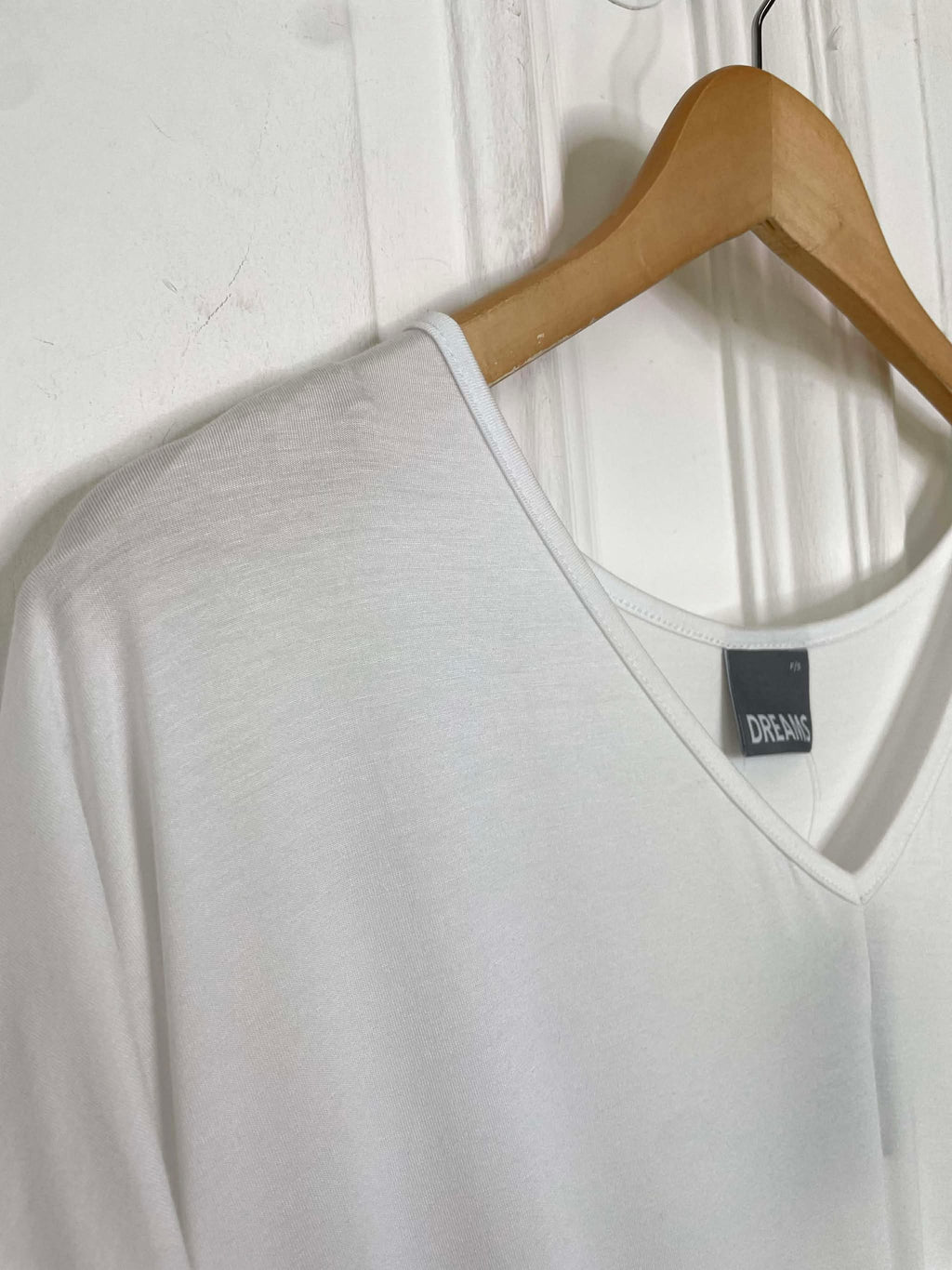 Bamboo Tie Front Tee - White