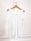 Seamless Lace Basic Vest - White