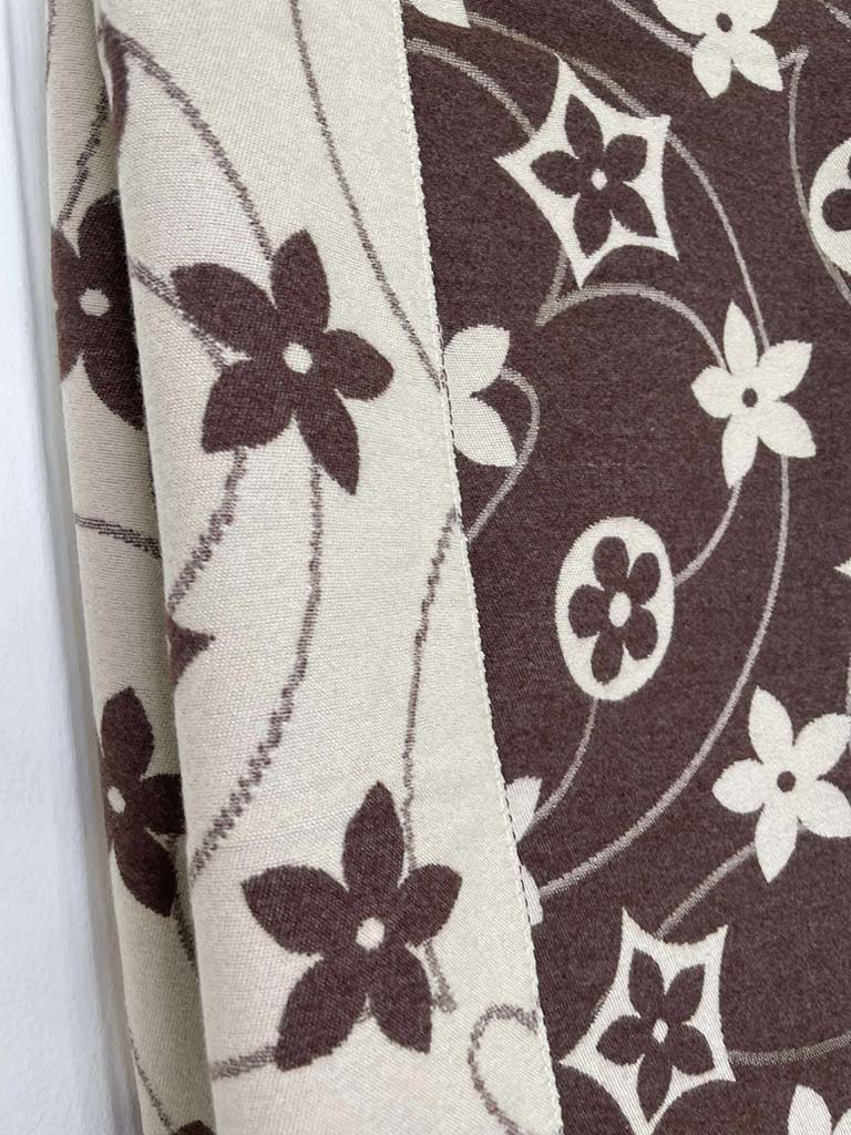 Malissa J Flower Logo Scarf - Brown