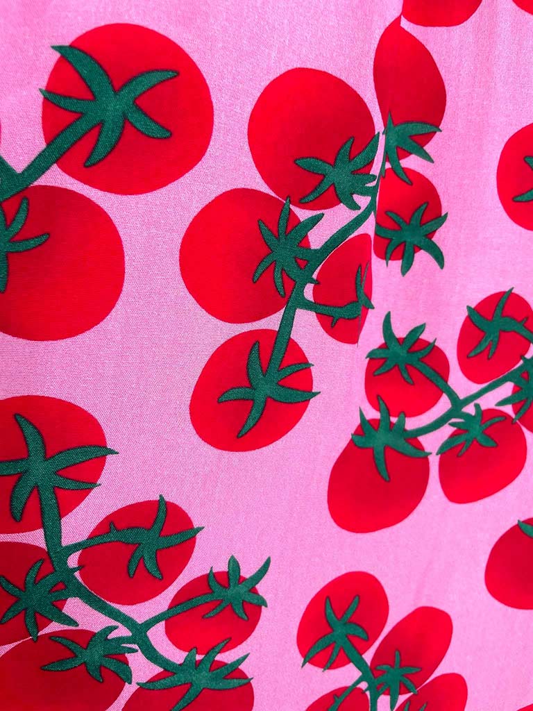 Kitsch Patterned Palazzos - Tomato