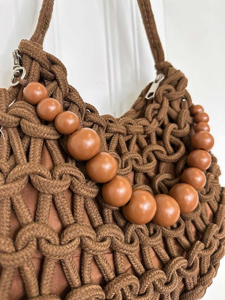 Macramé Bag - Chocolate