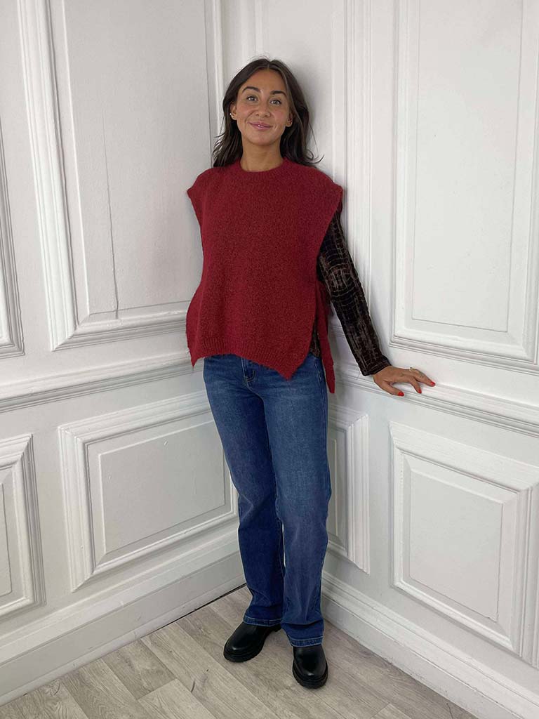 Tie Side Tank Knit - Ember