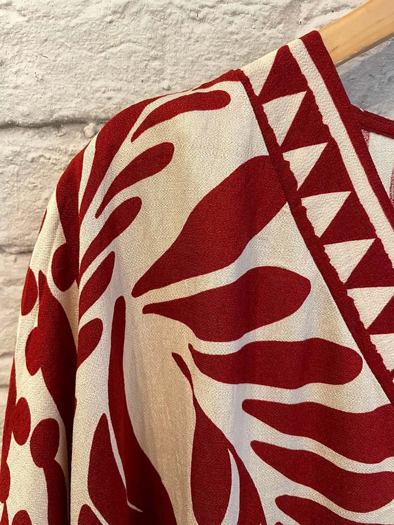 Laurel Midi Dress - Bordeaux