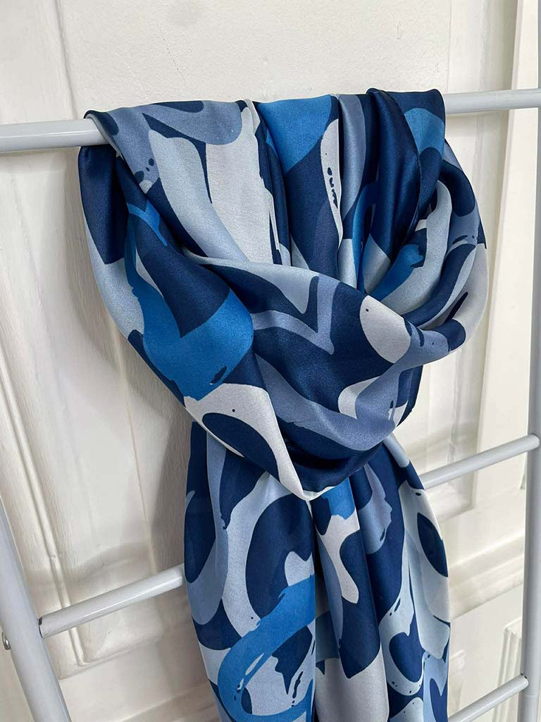Malissa J Heart Scarf - Blue