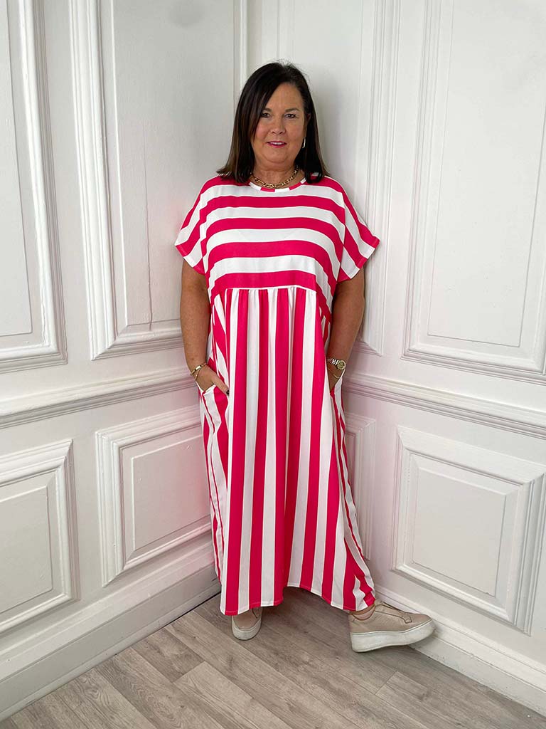 Candy Stripe Maxi Dress