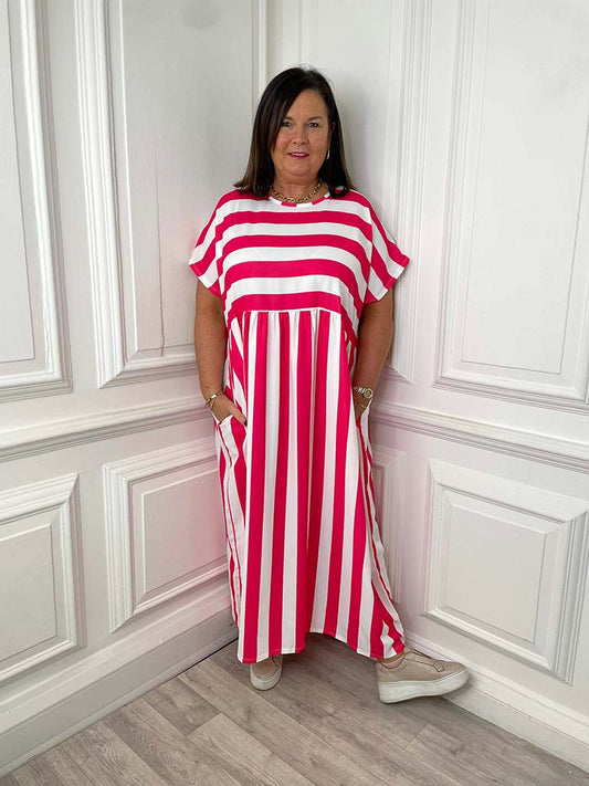 Candy Stripe Maxi Dress