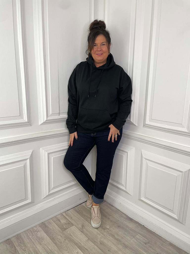 Slouchy Classic Hoodie - Black