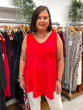 Classic V-Neck Vest - Cherry