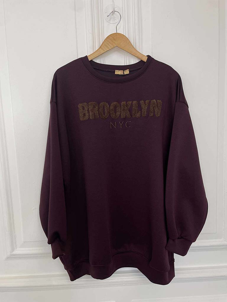 Brooklyn Sweatshirt - Plum