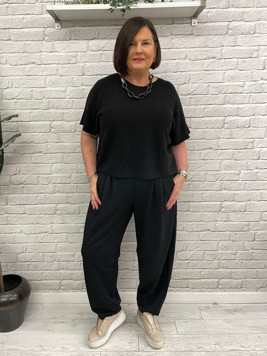 Soya Concept Banu Tapered Trousers - Black