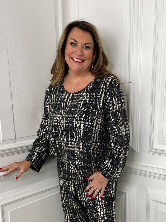 Malissa J Metallic Shimmer Top