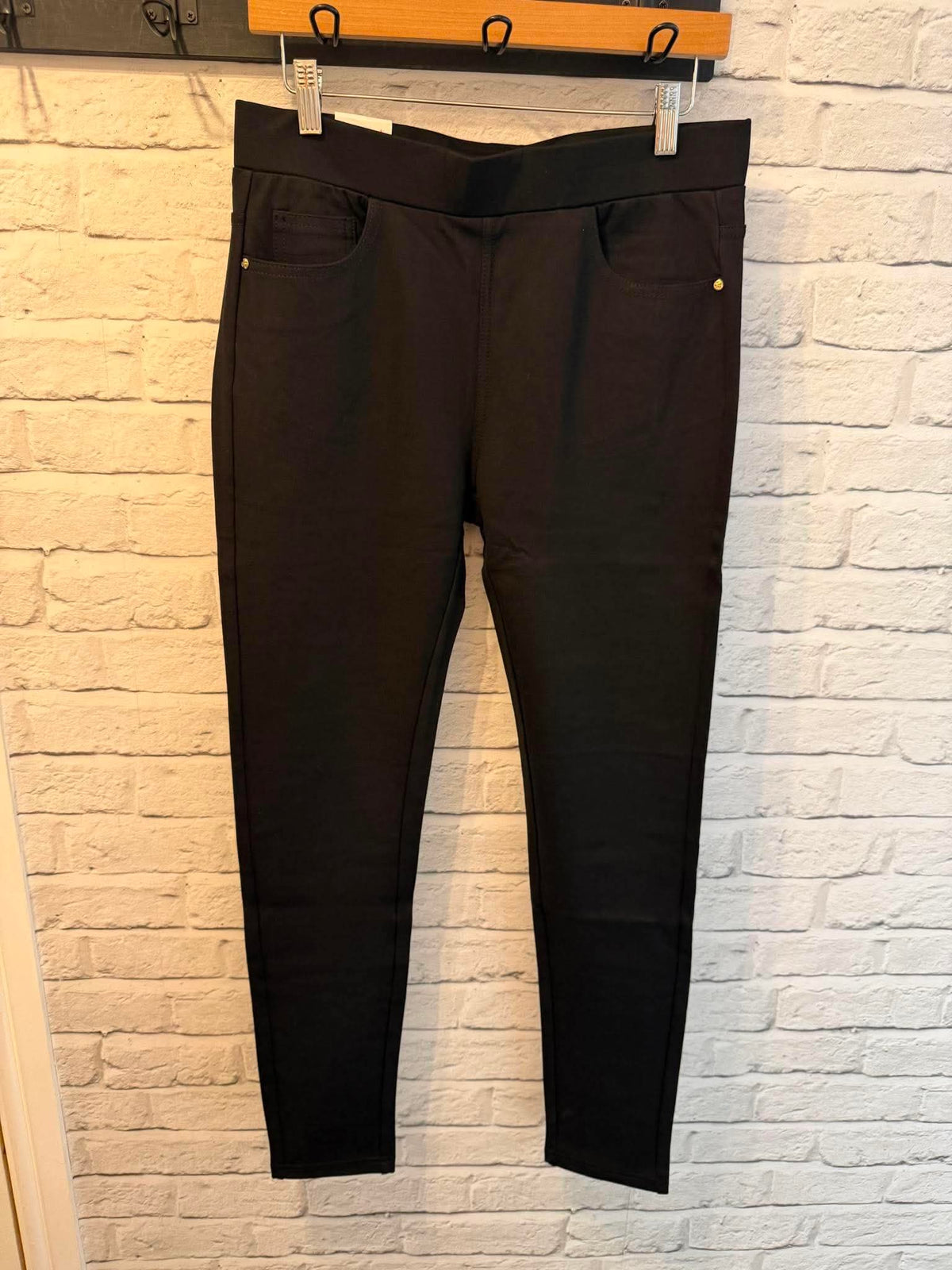 G-Smack Stretchy Ponte Jeggings - Black