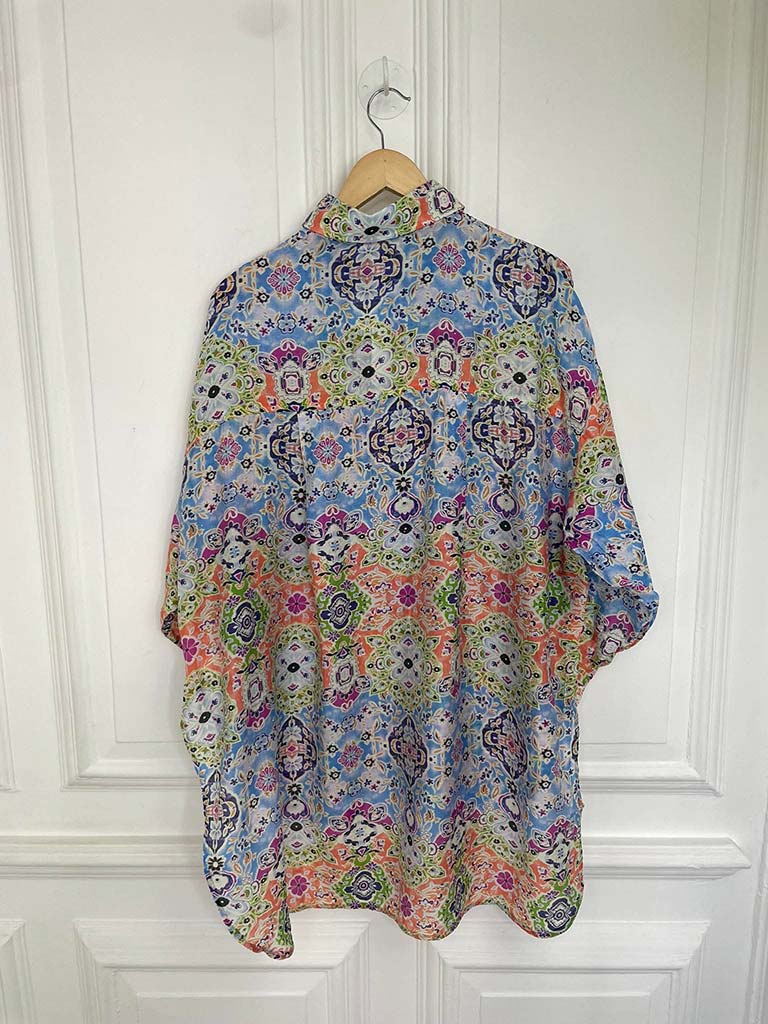 Malissa J Patchwork Shirt - Blue