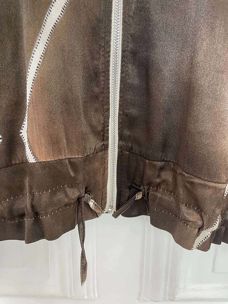 Harlequin Bomber Jacket - Chocolate