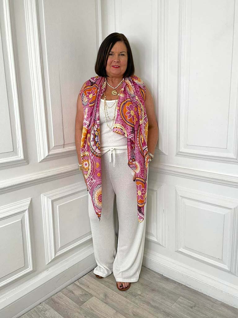 Malissa J Tile Scarf - Pink