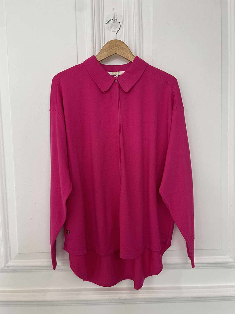 Malissa J Shirt Knit - Hot Pink
