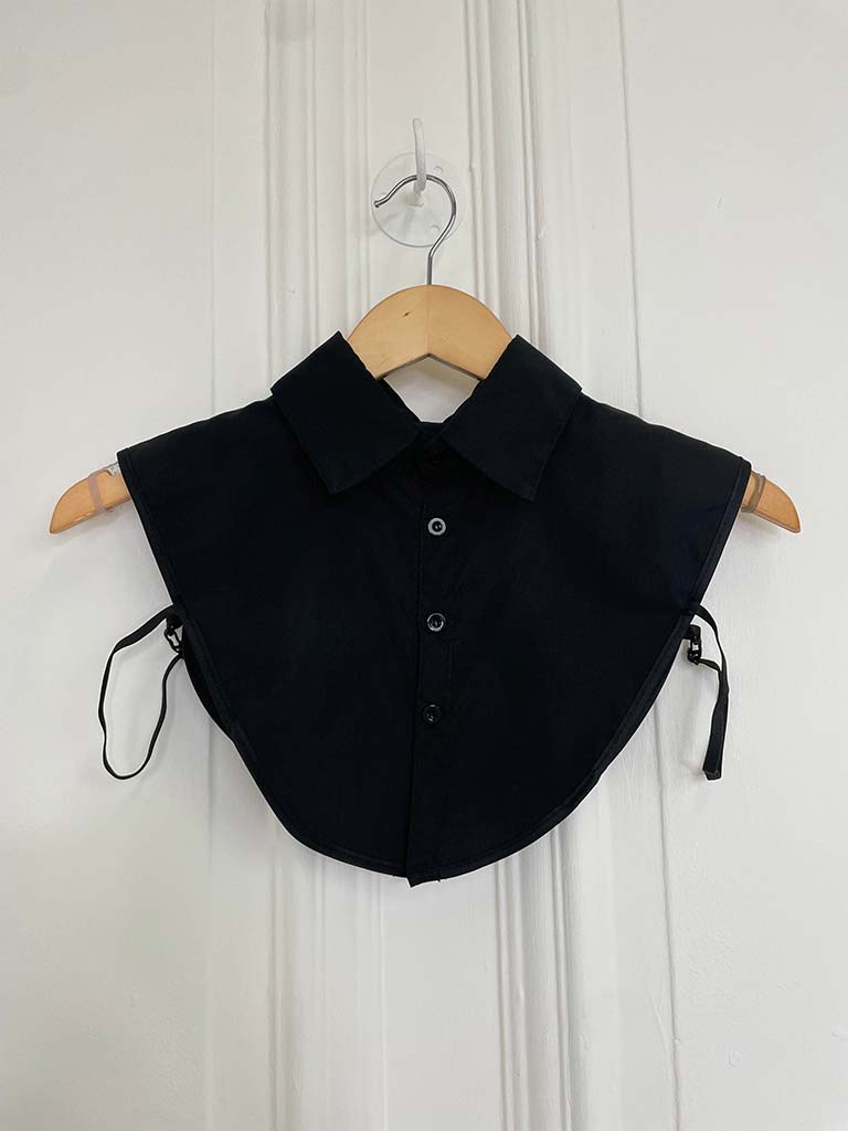 Detachable False Shirt Collar  - Black