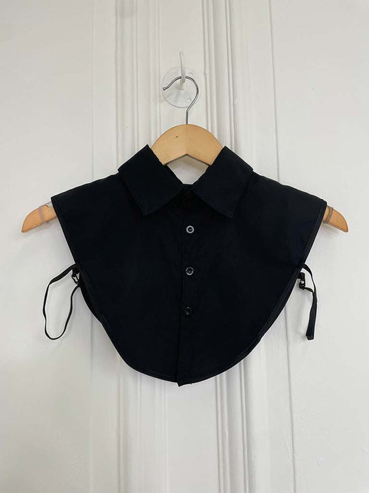 Detachable False Shirt Collar  - Black