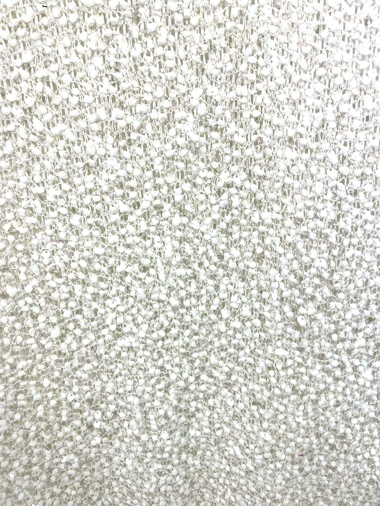 Malissa J Textured Sequin Top - Cream