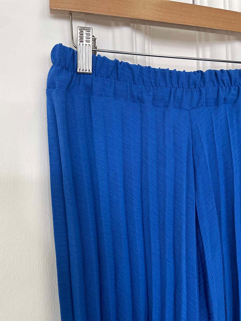 Pleated Co-ord - Cobalt