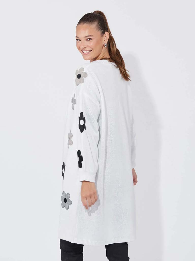 Haven Delphi Cardigan - White & Kohl