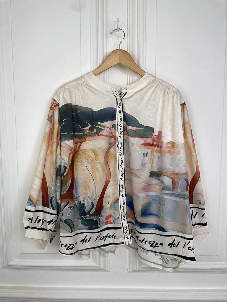 Positano Smock Blouse - Ivory