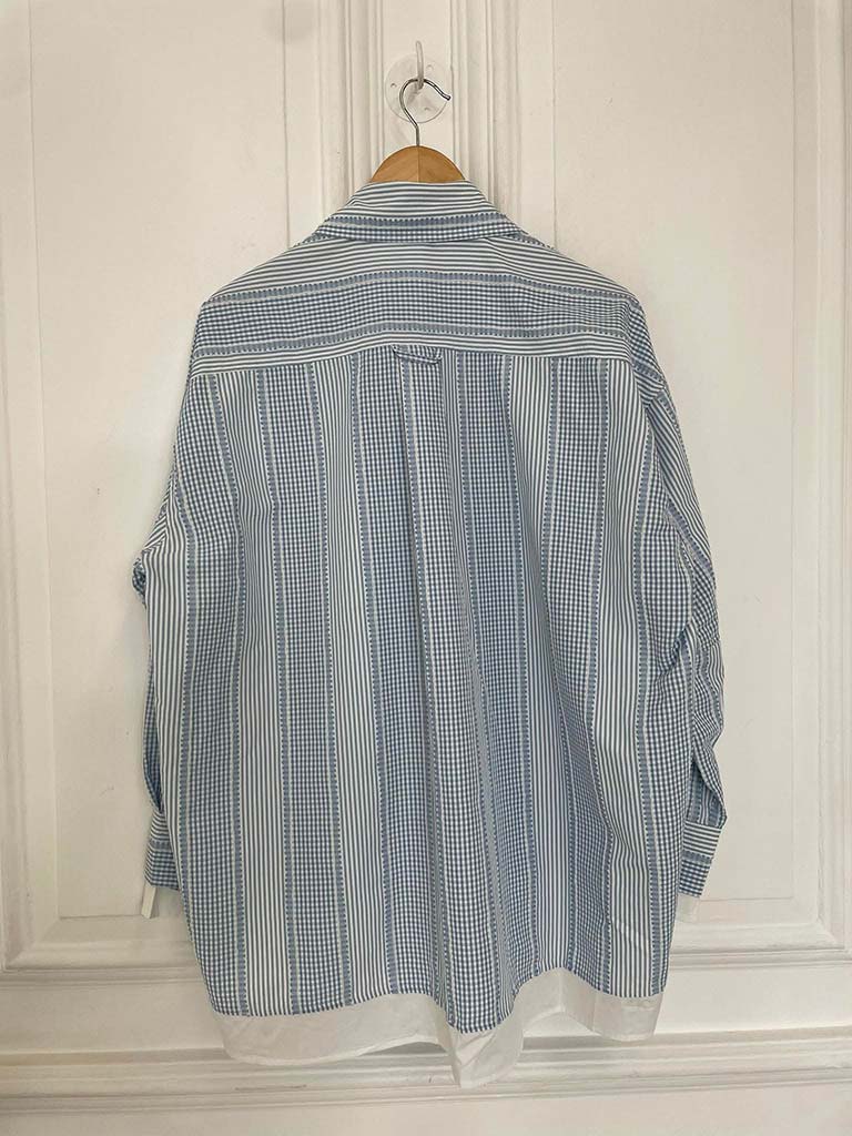 Gingham Woven Layered Shirt