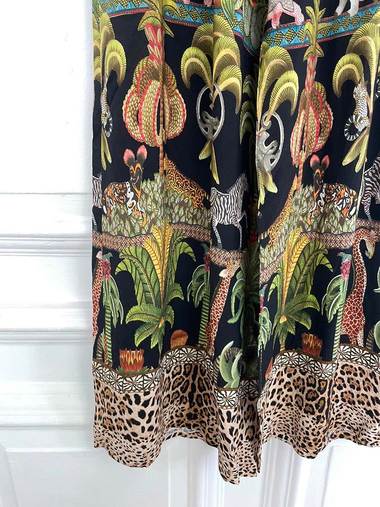 Jungle Scene Palazzos - Black