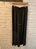 Malissa J Lace & Sequin Side Stripe Palazzos - Black
