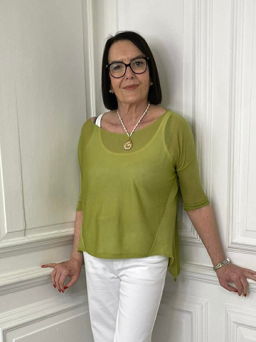 Fine Knit - Lime