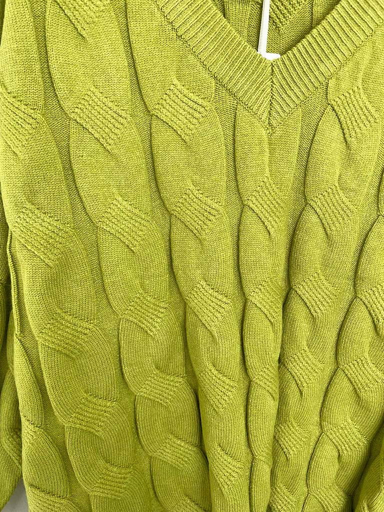 Malissa J Cable Knit - Lime