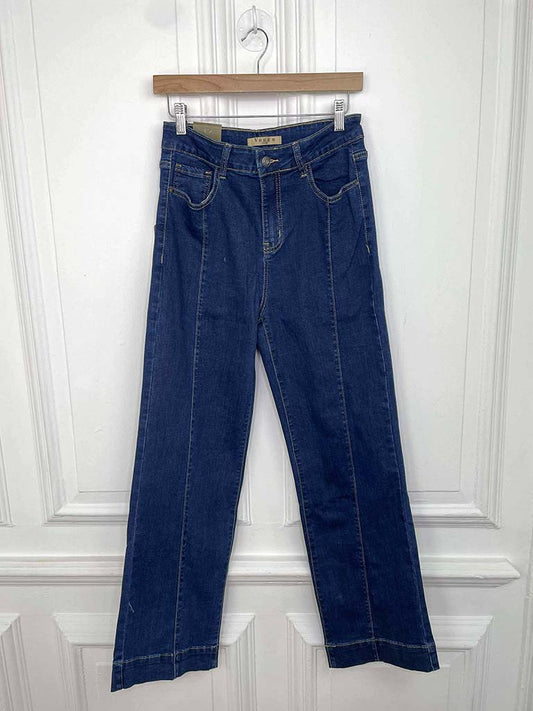 Voggo Wide Leg Seam Jeans - Indigo