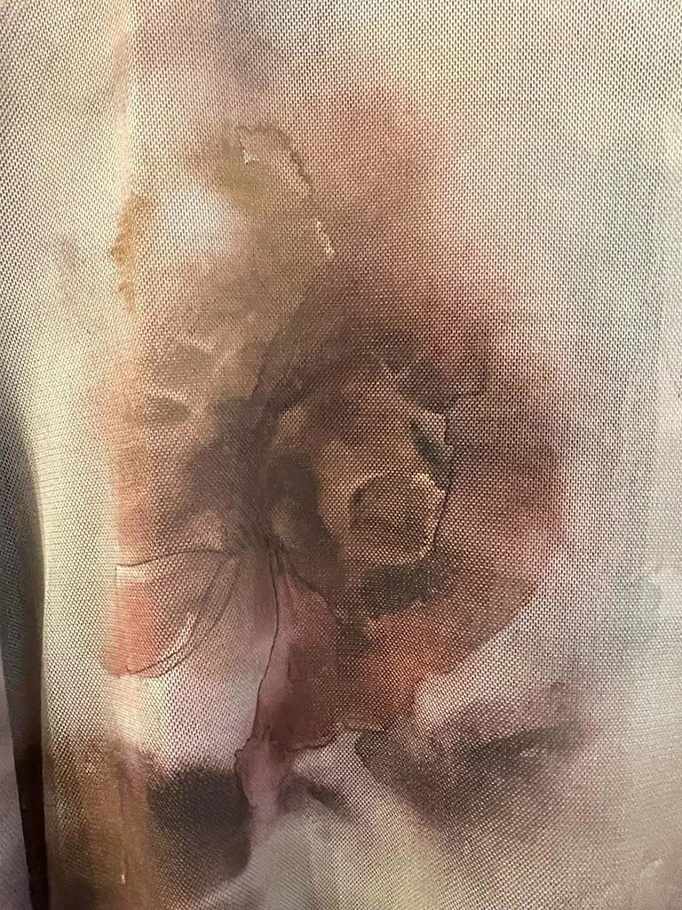 Print Mesh Layering Top - Vintage Rose