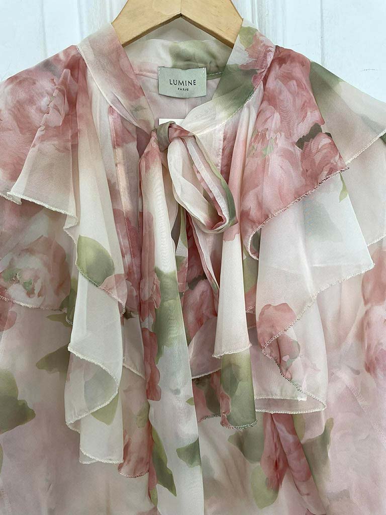 Floral Ruffle Blouse