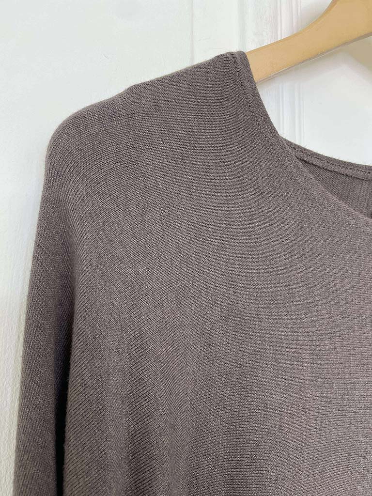 Boxy Supersoft Knit - Cocoa